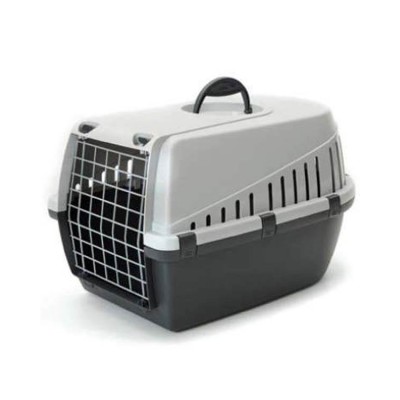 Savic Dog Carrier Trotter2 - Atl. Light Grey - Small - LxWxH - 22x15x13 inch